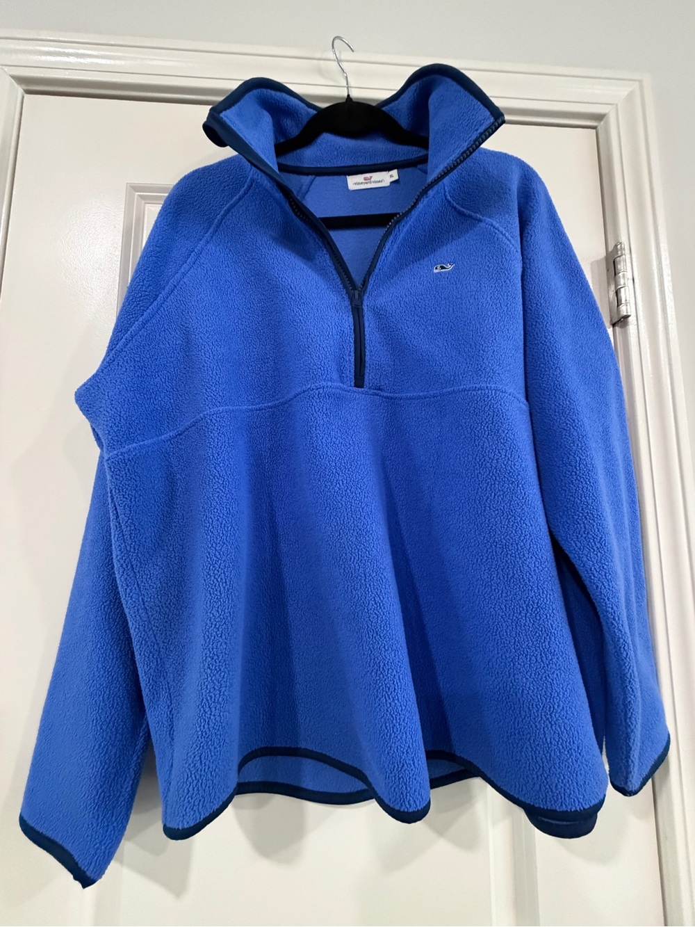 Vineyard Vines Women's Royal Blue Quarter-Zip Fleece Pullover